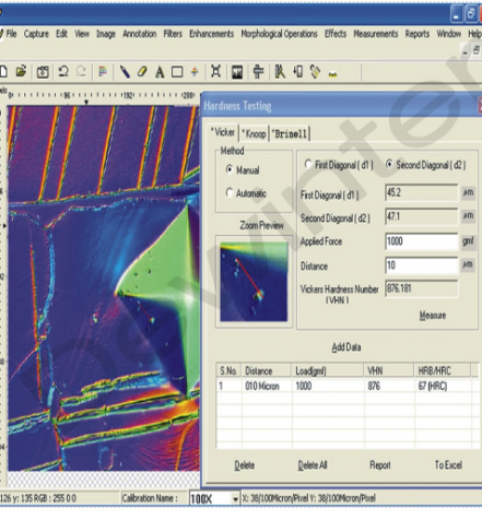 硬度計(jì)圖像分析軟件